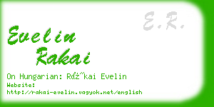 evelin rakai business card